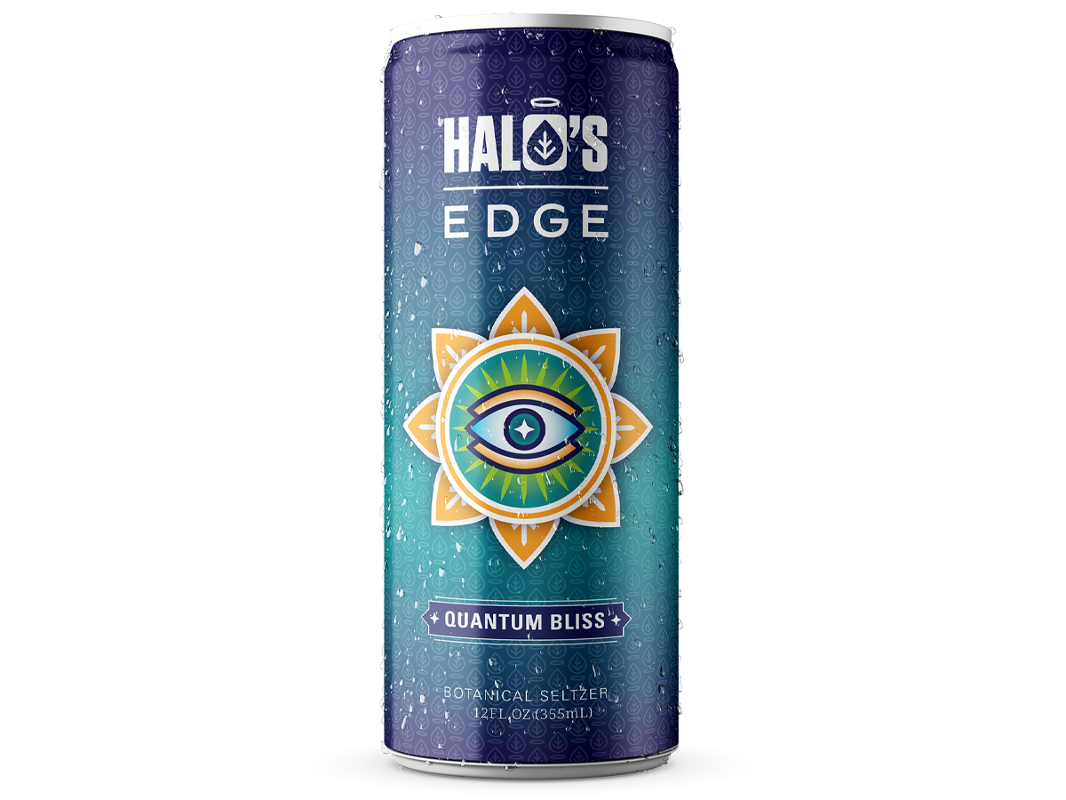 Quantum Bliss citrus kratom seltzer by Halo's Edge