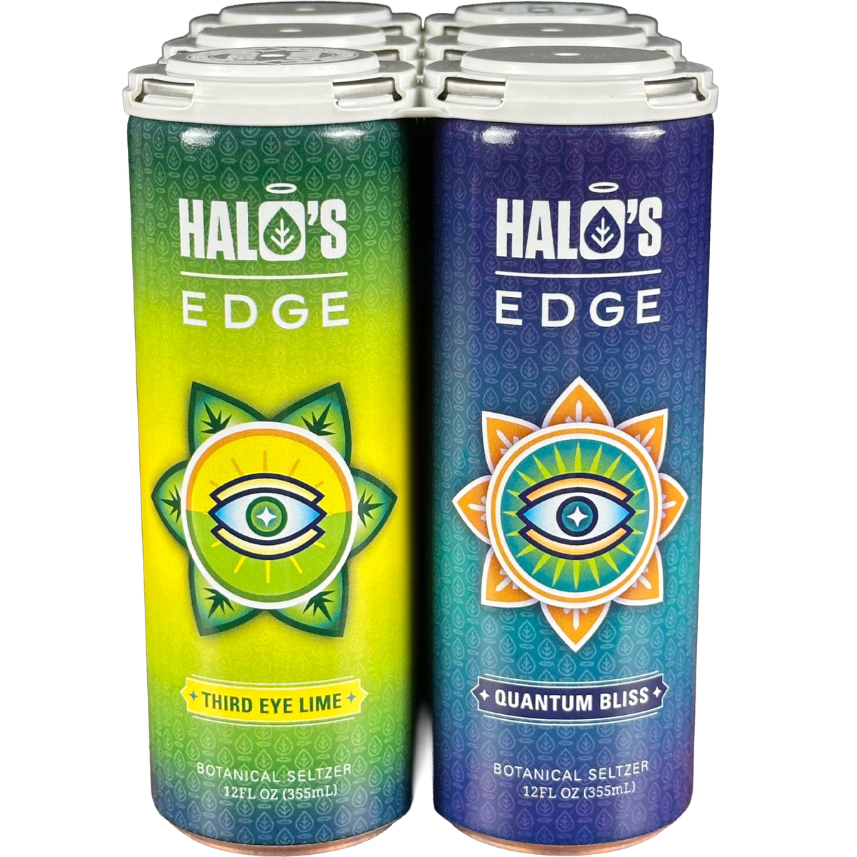 Quantum Bliss and Third Eye Lime lemon lime Signature Pack kratom seltzer by Halo's Edge